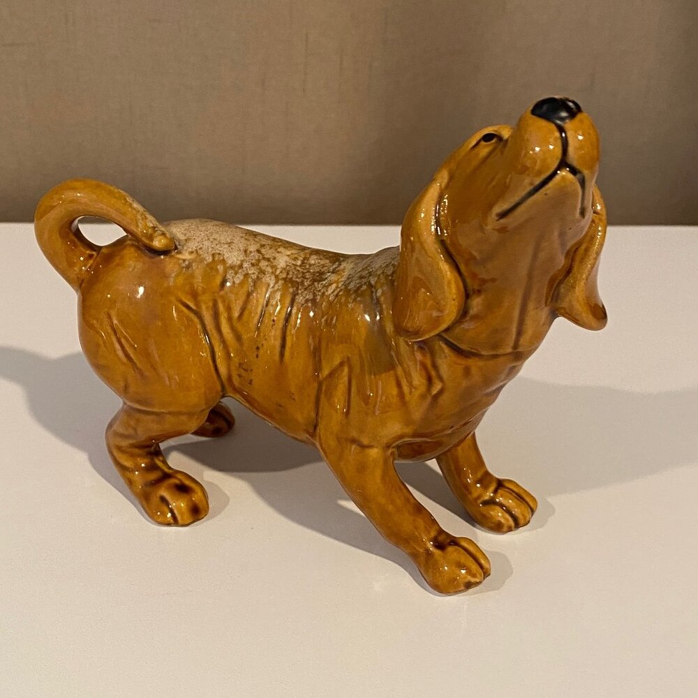 MCM Ceramic‎ Labrador Retriever Dog Figurine 6x5 Heavy Quality